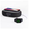 iHome TIMEBOOST Qi-Certified Wireless Charging Alarm Clock with Bluetooth Speaker