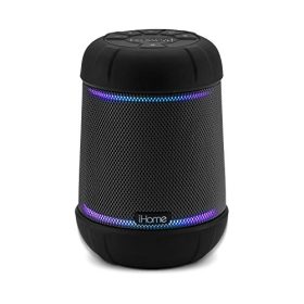 iHome iBT158 Smart Bluetooth Speaker - With Alexa Built-In and Color Changing LED Lights - Perfect Portable Audio Device for Parties