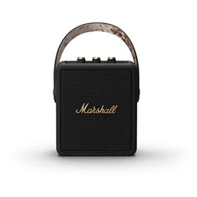 Marshall Stockwell II Portable Bluetooth Speaker - Black and Brass