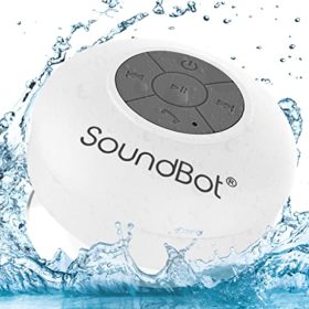 Soundbot SB510-WHT - SB510 HD Water Resistant Bluetooth Shower Speaker