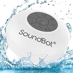 Soundbot SB510-WHT - SB510 Bluetooth Shower Speaker HD Water Resistant Bathroom Speakers