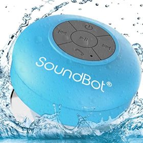 Soundbot SB510-BLU - SB510 HD Water Resistant Bluetooth 4.0 Shower Speaker